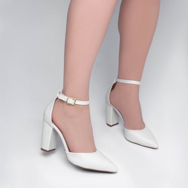 Sapato Scarpin Salto Quadrado Sapato De Salto Quadrado Sapato