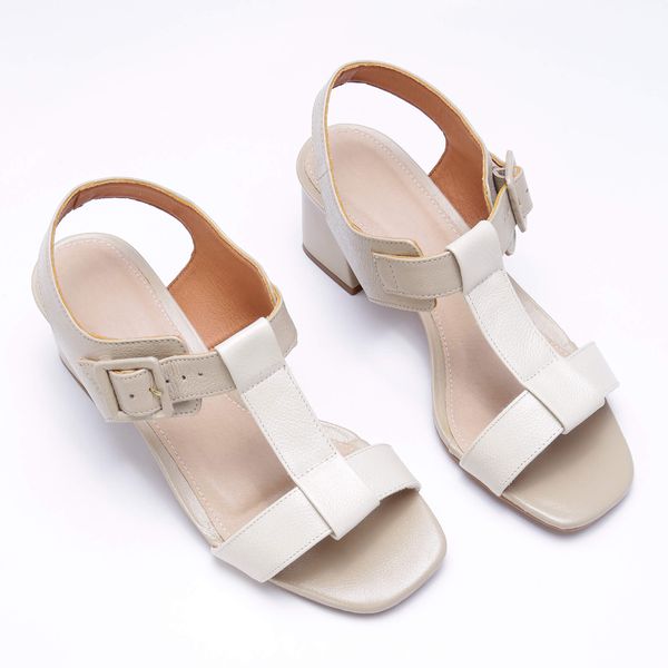 Sandália Sandália Salto Bloco Nozes