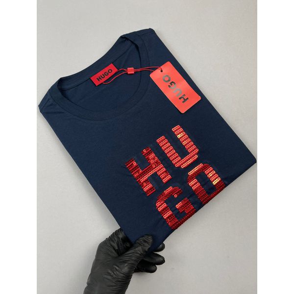 T-SHIRT PERUANA HUGO BOSS,COTTON COM ELASTANO,APLIQUE BOSS