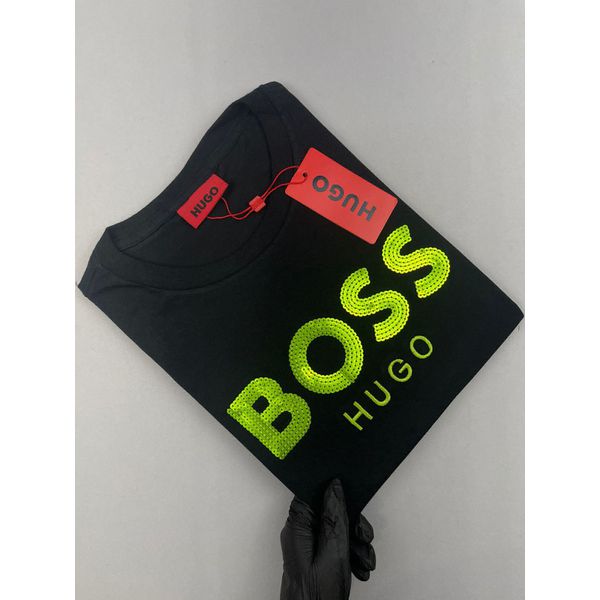 T-SHIRT PERUANA HUGO BOSS,COTTON COM ELASTANO,APLIQUE BOSS