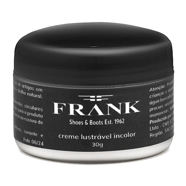 Frank Shoe Care - Creme Lustrável Incolor - Frank Shoes 