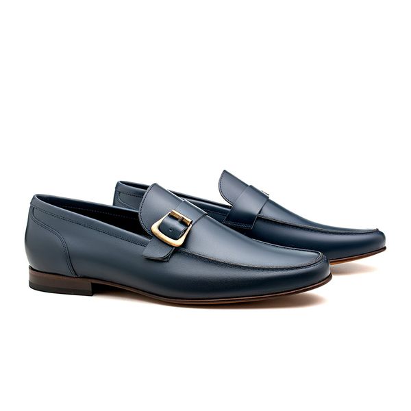 Mocassim Argentino Martin - Azul Marinho - Frank Shoes 