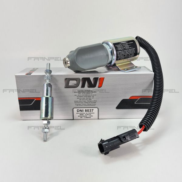Solenóide de Parada 12v MWM, KW, Ford, VW, Cummins - DNI8037