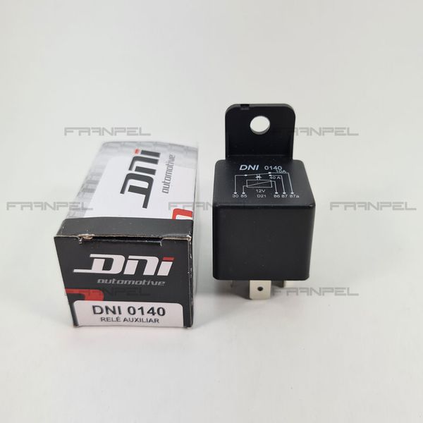 Relé Auxiliar 12v 40/10A Universal 5 Pinos - DNI0140