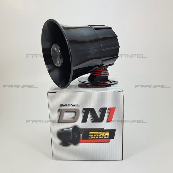 Sirene Eletrônica - 12V - 1,25A/15W - DNI3300