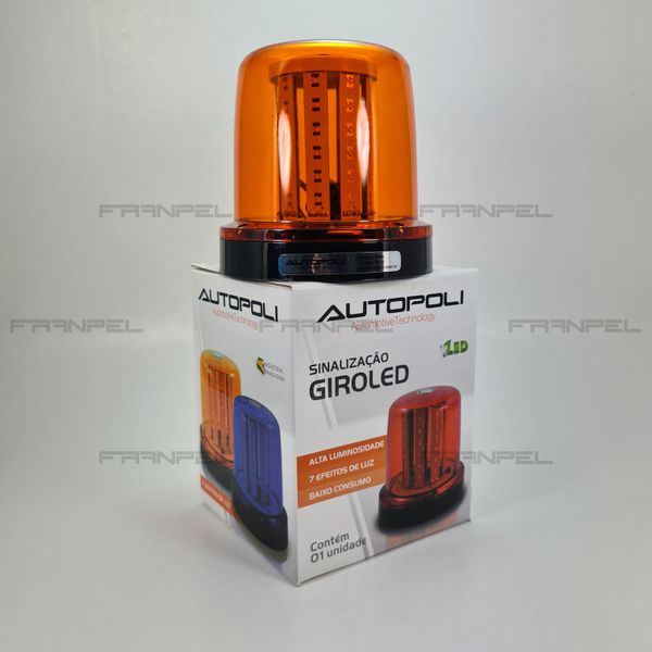 Giroflex Sinalizador Rotativo / Flash Advertência Âmbar DNI 4080