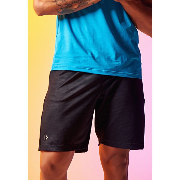 Bermuda Fitness Frelith Masculina Surface Com Proteção UV - PRETO