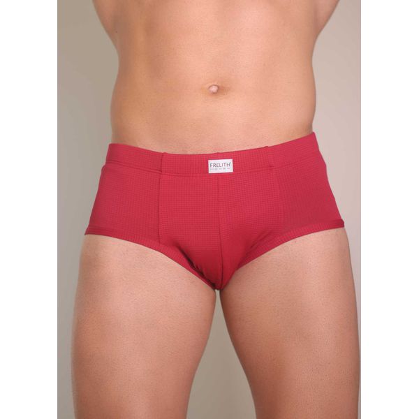 Slip Frelith Trabalhada Lisa - VERMELHO