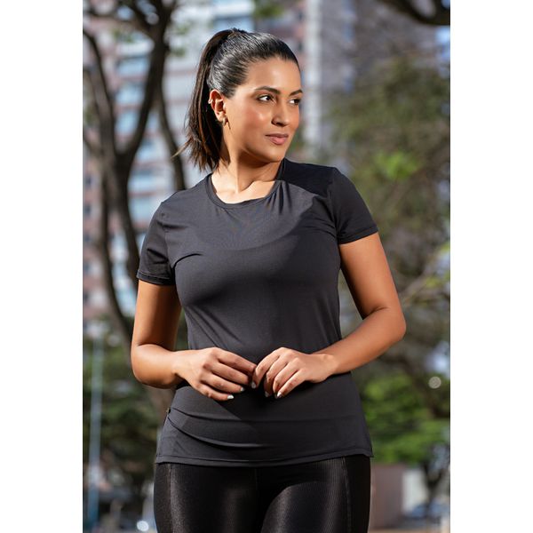 Blusa Fitness Frelith - PRETO