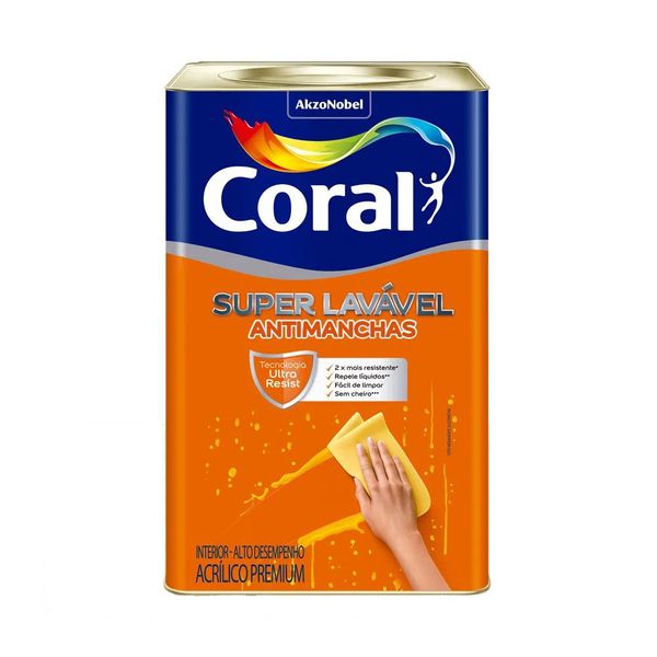 Tinta Coral Super Lavável Eggshell 18LT