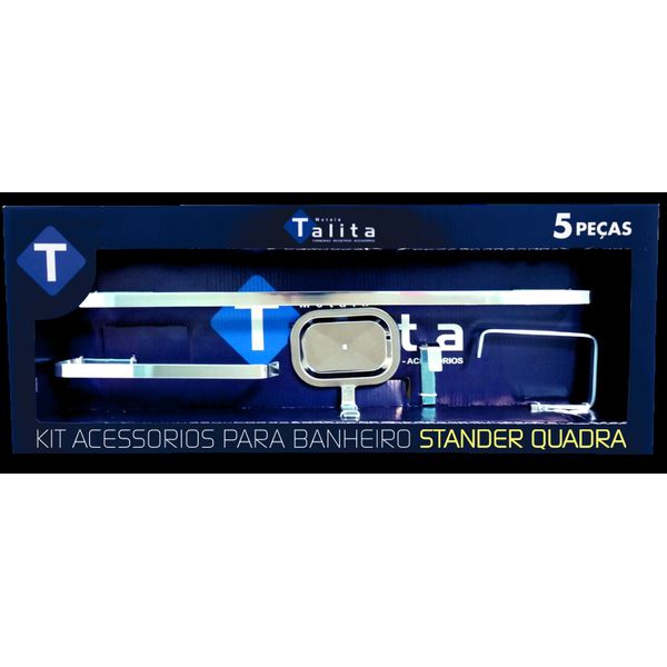  Kit Acessório Para Banheiro Stander Quadra Talita 9010