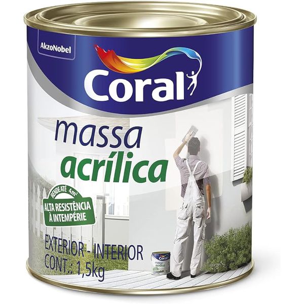 Massa Acrílica Coral 1.5 KG 