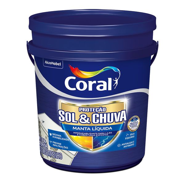 Manta Liquida Coral Sol & Chuva 18LT 