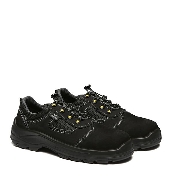 TENIS PRETO AMARRAR NOBUCK BICO COMPOSITE PU BIDEN... - FUJIWARA