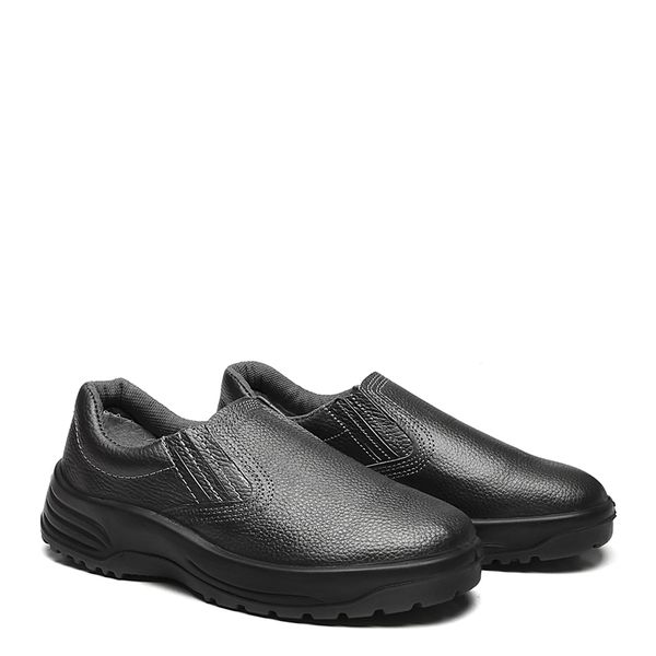 SAPATO PRETO ELASTICO COURO S. BICO PU BIDENSIDADE... - FUJIWARA