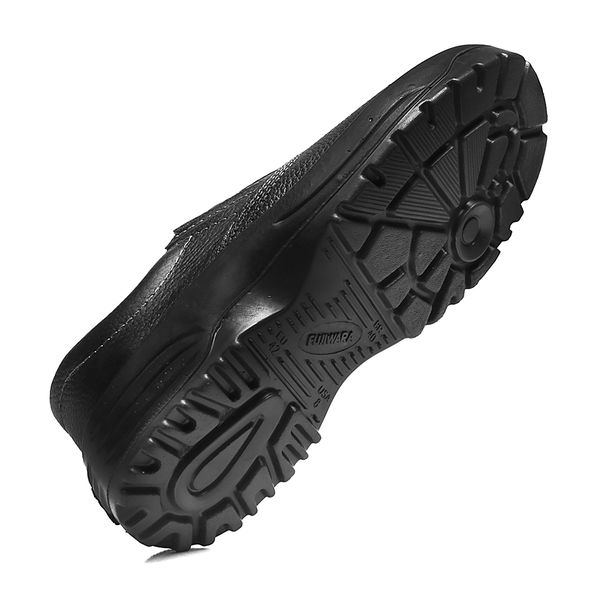 SAPATO PRETO ELASTICO COURO S. BICO PU BIDENSIDADE | FUJIWARA