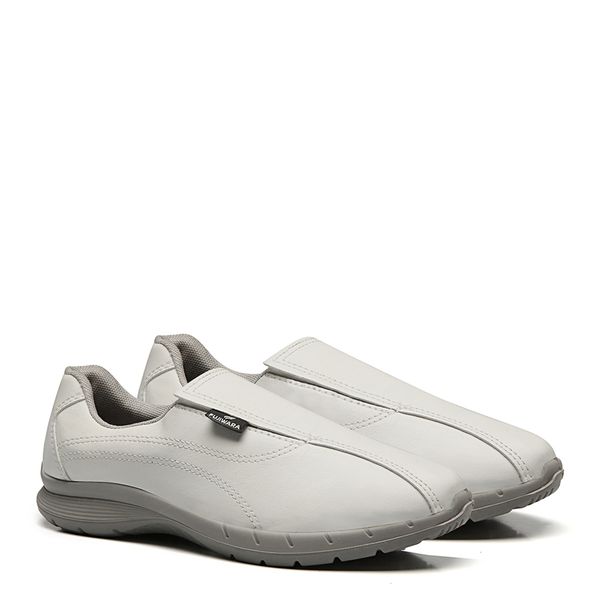 TENIS BRANCO ELASTICO MICROFIBRA COURACA PU BIDENS... - FUJIWARA