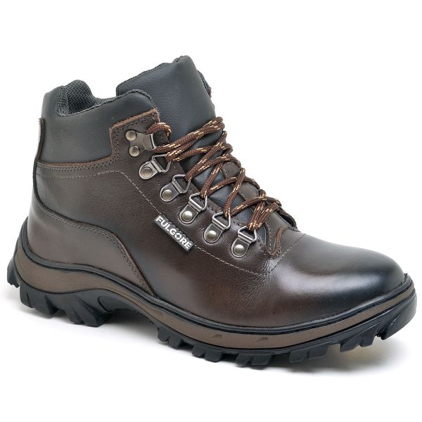 Bota Tenis Adventure Masculino Em Bovino Crazy Horse Coturno Trilha Campo