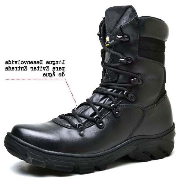 Bota Coturno Milita Tiger Fulgore Preta