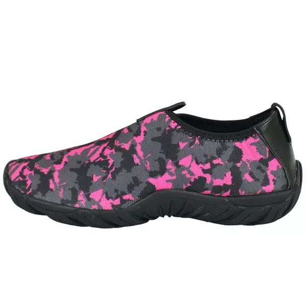 Sapatilha Aquática Esporte Náutico Neoprene Rosa Preto