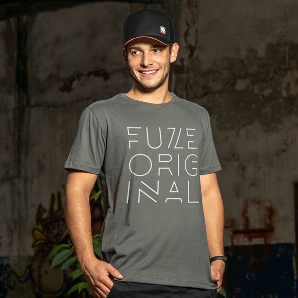 Camiseta Fuze Print Cinza