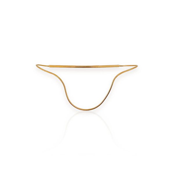 PALM CHAIN FOLHEADO A OURO 18K ONDA 