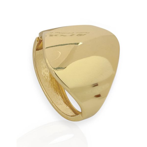 BRACELETE FOLHEADO A OURO 18K E PRATA GEOMETRICO 