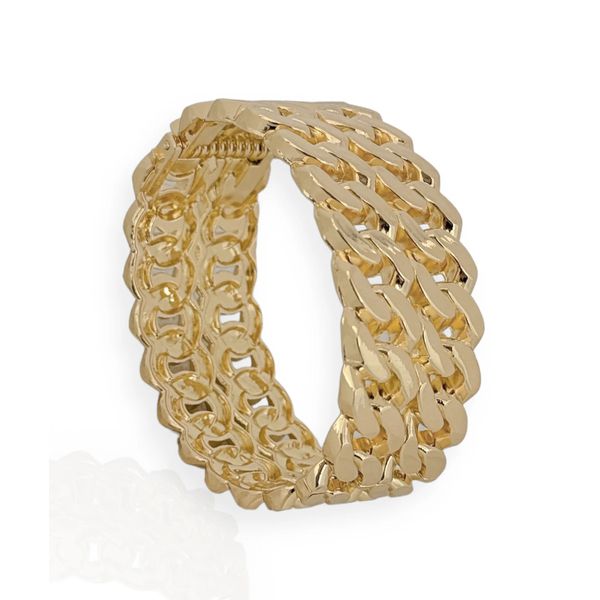 BRACELETE FOLHEADO A OURO 18K CORRENTARIA