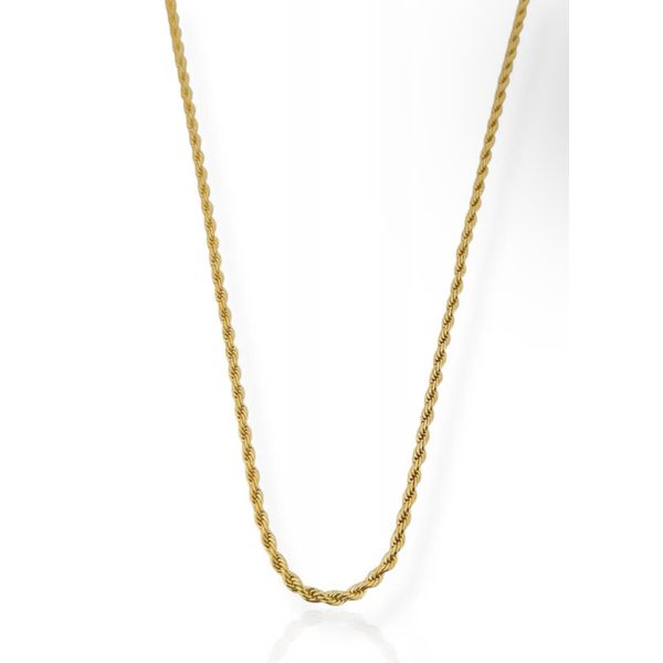 COLAR RIVIERA FOLHEADO A OURO 18K CORDÃO BAIANO