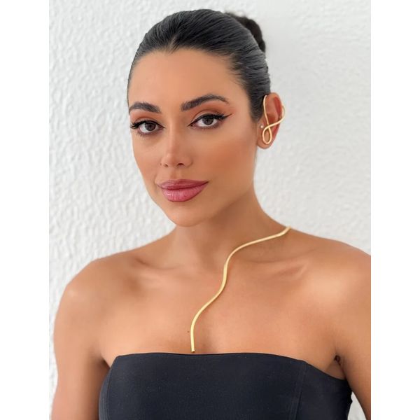 COLAR CHOCKER FOLHEADA A OURO E PRATA 925 ARO TRANSVERSAL