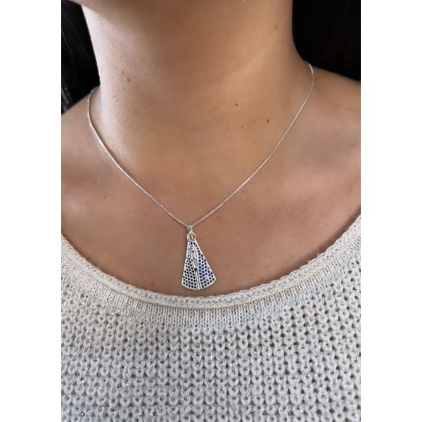 Pingente Com Corrente Colar Nossa Senhora Prata 925