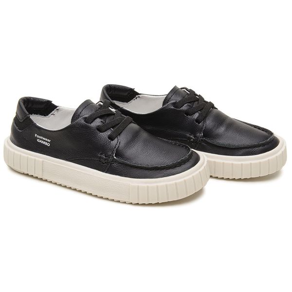 Tênis Infantil Masculino Preto Slip On Clean 