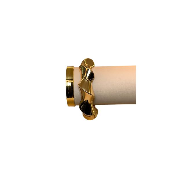 Bracelete Detalhado Semijoia Ouro