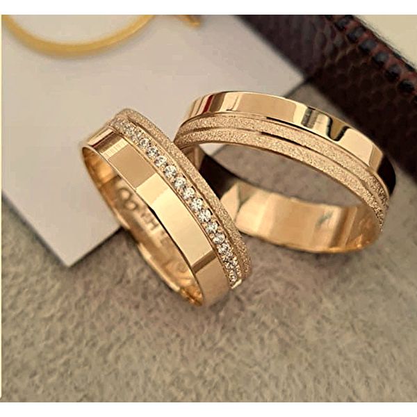 Par de Alianças Lyra 18K