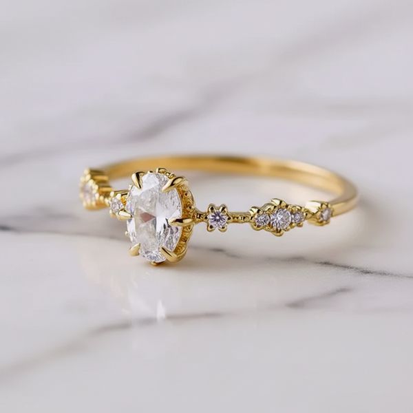 Anel Canopus Ouro 18K Casamento