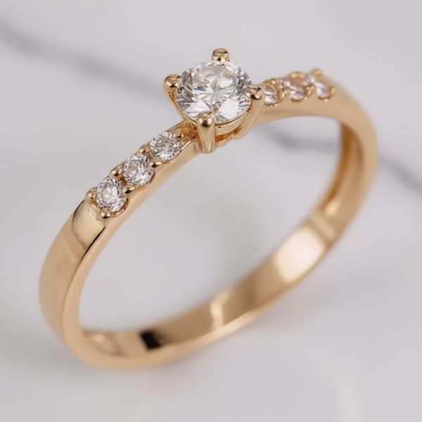 Anel Capella Ouro 18K Noivado