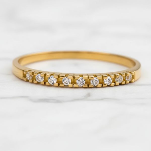 Meia Aliança Noivado Florence 14k