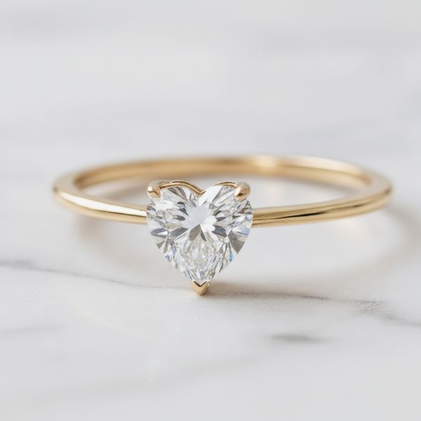 Anel Polaris Ouro 14K Noivado 