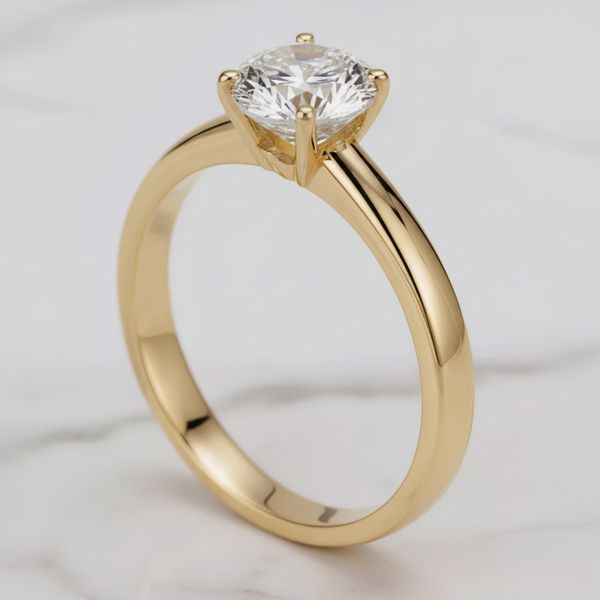 Anel Vega Ouro 14K Casamento 