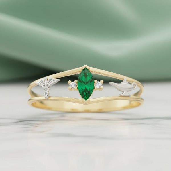 Anel de Formatura Hermes Ouro 18K