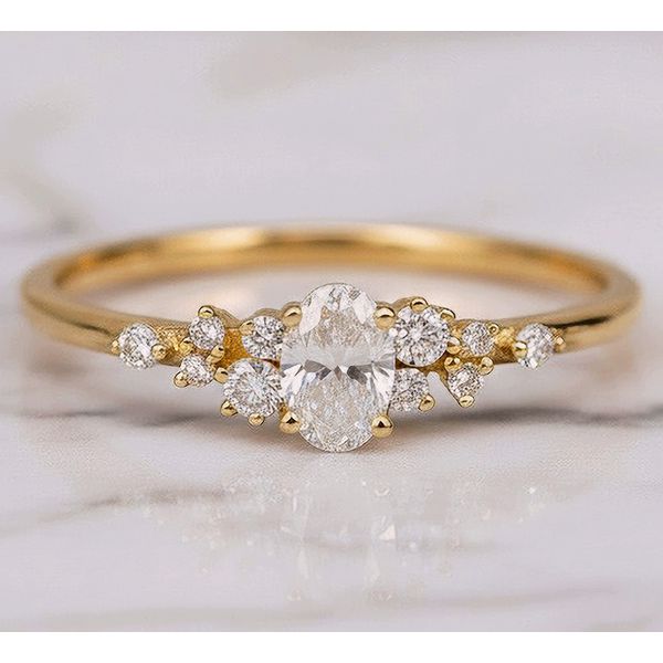 Anel Solitário Phoenix 18K