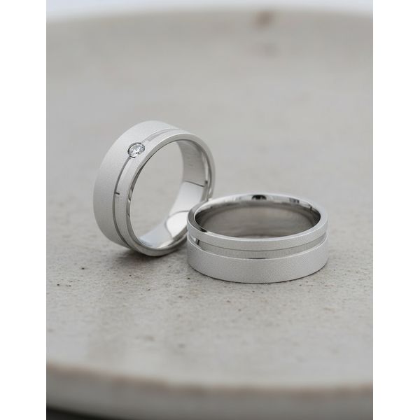 Par de Alianças Zephyr Prata Namoro 5 mm