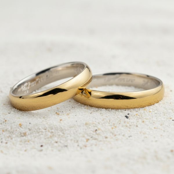 Par de Alianças Atena 