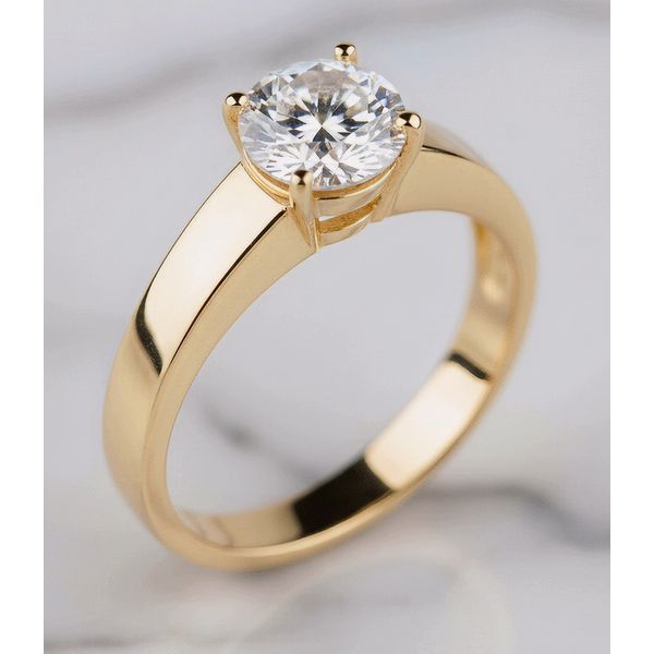 Anel Solitário Demeter Ouro 18K