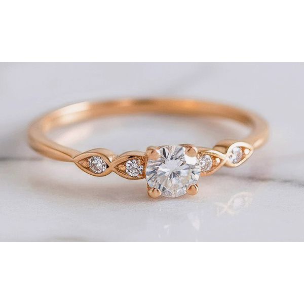 Anel Deneb Ouro 14K Noivado