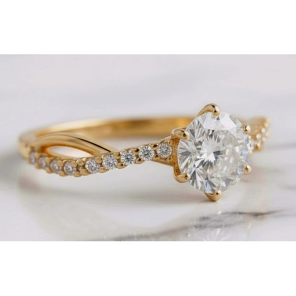 Anel Regulus Ouro 14K Casamento 