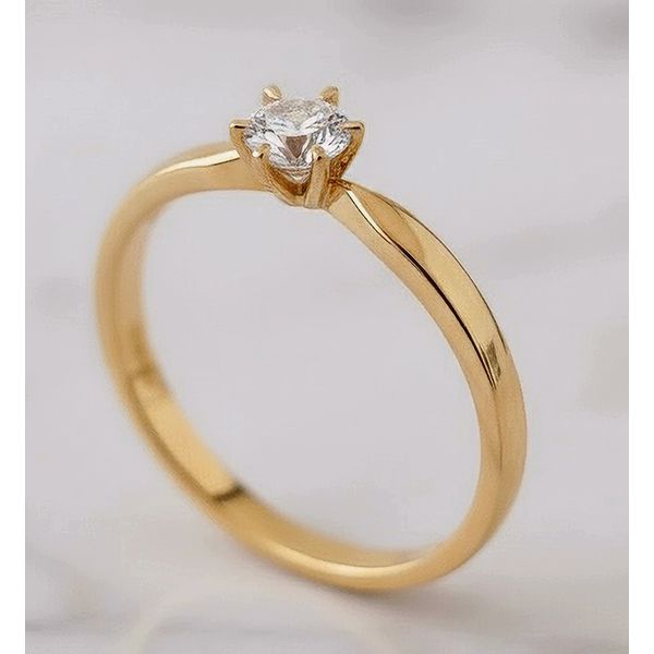 Anel Rigel Ouro 14K Noivado