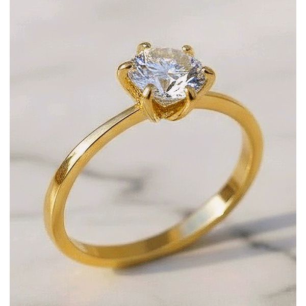 Anel Sirius Ouro 18K Casamento