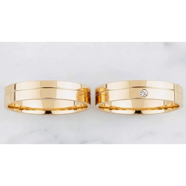 Par de Alianças Eros 18K