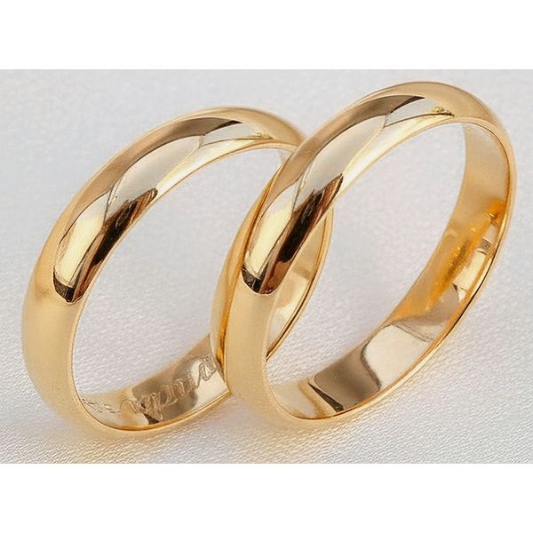 Par de Alianças Clássica Essencial 18K